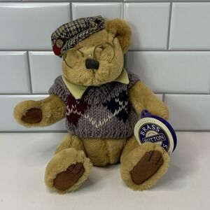 Vintage Brass Button Bear Collection Sherwood, The Bear of Long Life 1996 W/Tags